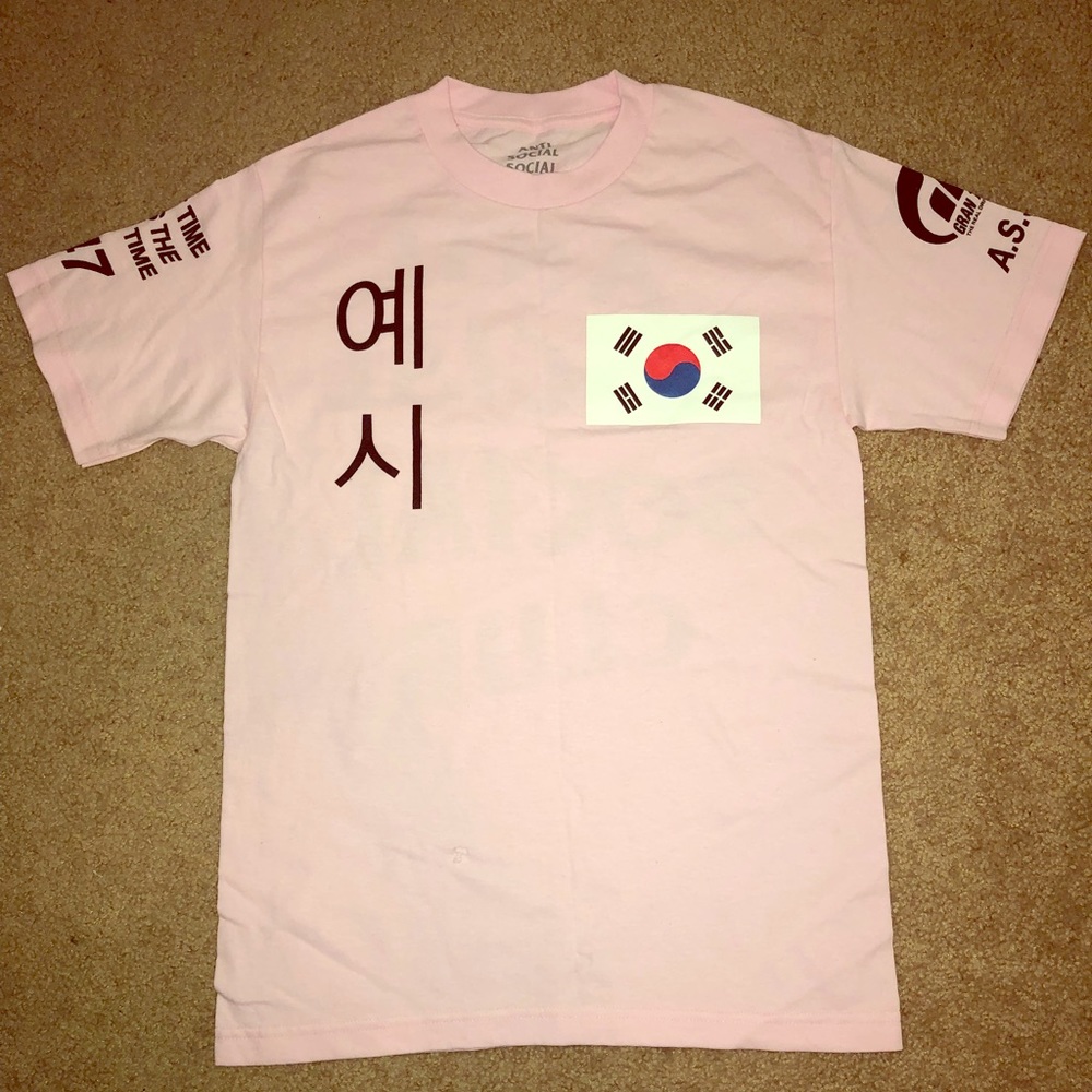 Anti social Gran Turismo pink Tee
